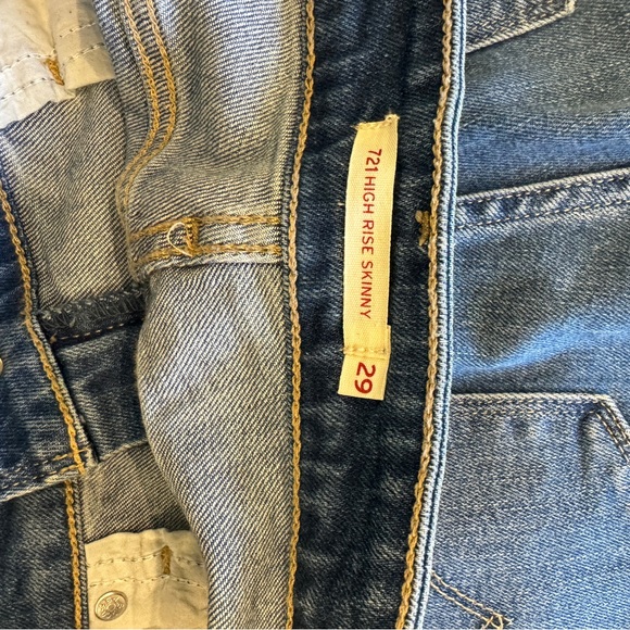 Levi’s 721 High-Rise Skinny Jeans, Rugged Indigo, 29x30 - Picture 2 of 8